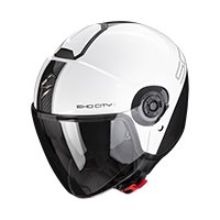 Casco Scorpion Exo City 2 Carbo Bianco Nero