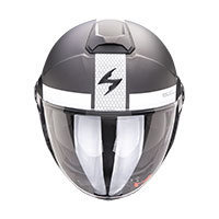 Scorpion Exo City 2 Short Helmet Silver White