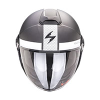 Casco Scorpion Exo City 2 Short plata blanco