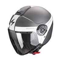 Scorpion Exo City 2 Short Helm silber weiß