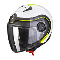 Scorpion Exo City Roll Helmet White Yellow Fluo