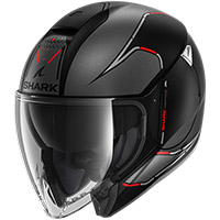 Shark Citycruiser Krestone Mat Helmet Grey Red