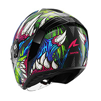 Casco Shark Rs Jet Carbon Shaytan Verde Viola - img 2