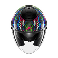 Shark Rs Jet Carbon Shaytan Helm grün lila - 3