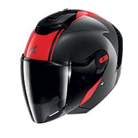 Shark Rs Jet Carbon Skin Helm silber