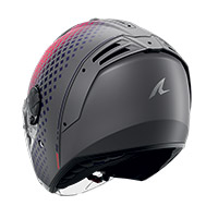 Casque Shark Rs Jet Stride Mat Argent Violet Bleu