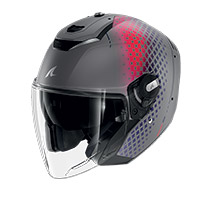 Shark Rs Jet Stride Mat Helmet Silver Purple Blue