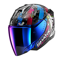 Shark Skwal i3 ジェット ヘルキャット ヘルメット クロモ ブルー