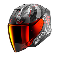 Shark Skwal i3 ジェット ヘルキャット マット ヘルメット レッド