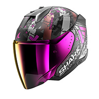 Shark Skwal i3 ジェット ヘルキャット マット ヘルメット パープル