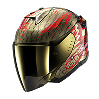 Shark Skwal i3 ジェット Venum ヘルメット レッドゴールド