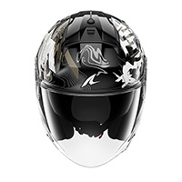 Shark Skwal Jet Pranz Helm schwarz weiss - 3