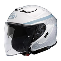 Casque Shoei J-Cruise 3 Acconic TC-6 blanc