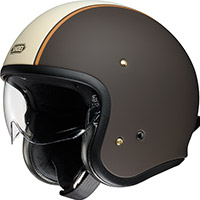Casque Shoei J-o Carburettor Tc10 Marron