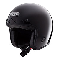 Casco Simpson Chopper negro brillo