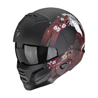 Casco Scorpion EXO Combat 2 Demure rojo mate