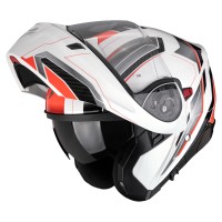 Casque Scorpion Exo 930 Evo Space blanc rouge - img 2