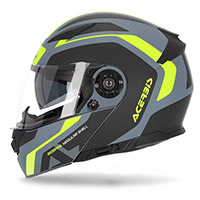 Acerbis Rederwel Modular Helmet Grey Yellow - 3