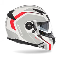 Casco Modular Acerbis Rederwel blanco rojo - 3