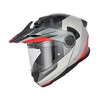 Casque Modulaire Acerbis Rider gris rouge