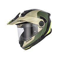 Casco Modulare Acerbis Rider verde marrone