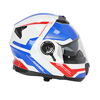 Acerbis Serel 2206 モジュラー ヘルメット ホワイト ブルー レッド - 2