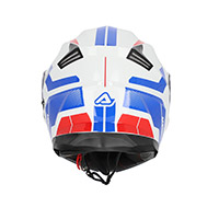 Acerbis Serel 2206 モジュラー ヘルメット ホワイト ブルー レッド - 4