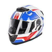 Casque Modulable Acerbis Serel 2206 Blanc Bleu Rouge