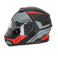 Acerbis Serel 2206 モジュラー ヘルメット ブラック レッド - 3