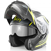 Acerbis Serel Modular Helmet Black Yellow Fluo
