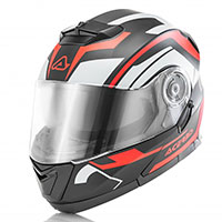 Acerbis Serel Modular Helm schwarz rot - 2