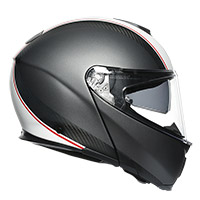 Agv Sportmodular Cover Helmet Gun Metal White - 2