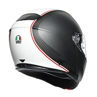 Casco AGV Sportmodular Cover gun metal blanco - 5