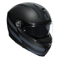 Casco Agv Sportmodular Dark Refractive Carbon Nero - img 2