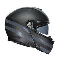 AGVスポーツモジュラーダーク屈折ヘルメットカーボンブラック - 3