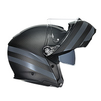 Agv Sportmodular Dark Refractive Helmet Carbon Black