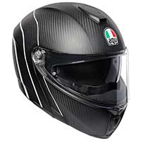 Casque réfractif AGM Sportmodular carbone argent - 2