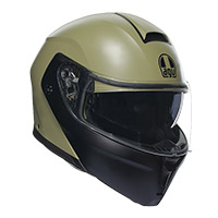 Agv Streetmodular Mono Modular Helmet Green Matt