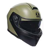 AGV Streetmodular Mono Modular ヘルメット グリーン マット