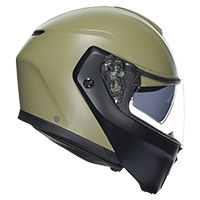 Agv Streetmodular Mono Modular Helmet Green Matt - 4