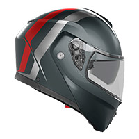 Casco modular AGV Streetmodular Resia plata