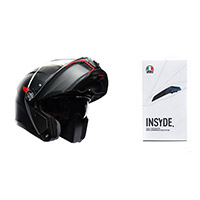 Casco Agv Tourmodular Frequency Rosso + Insyde