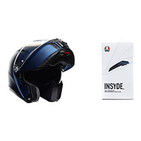 Casco Agv Tourmodular Galassia Blu Opaco + Insyde