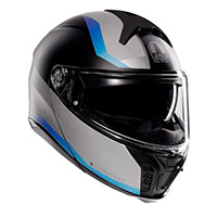 AGV Tourmodular Stray ヘルメット ブラック マット グレー ブルー
