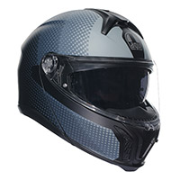 Casco Agv Tourmodular Textour Nero Opaco Grigio