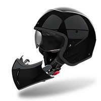 Airoh J110 カラーヘルメット ブラックグリッター - img 2