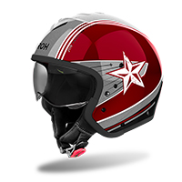 Casco Airoh J110 Command burgundy brillo - 3