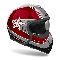 Casco Airoh J110 Command burgundy brillo - 4