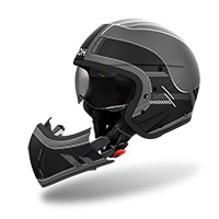 Airoh J110 ラスター ヘルメット ブラック マット - img 2
