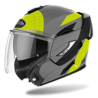 Casco modular Airoh Rev 19 Leaden amarillo opaco